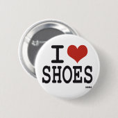 Ik houd van Schoenen Ronde Button 5,7 Cm (Voorkant /achterkant)
