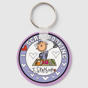 Ik houd van Scrapbooking Sleutelhanger