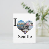 Ik houd van Seattle Briefkaart (Staand voorkant)