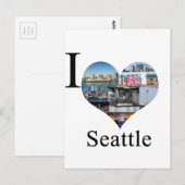 Ik houd van Seattle Briefkaart (Voorkant / Achterkant)