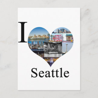 Ik houd van Seattle Briefkaart