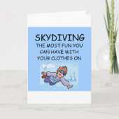 ik houd van skydiving kaart (Voorkant)