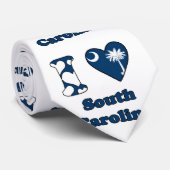 Ik houd van South Carolina Stropdas (Opgerold)