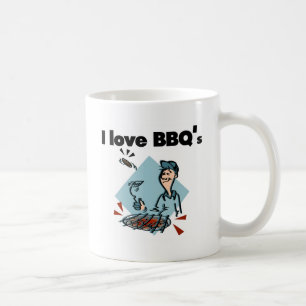 Ik houd van T-shirts BBQs en Giften Koffiemok