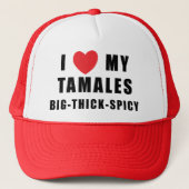 Ik houd van Tamales Trucker Pet (Voorkant)