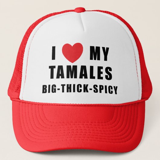 Ik houd van Tamales Trucker Pet (Voorkant)