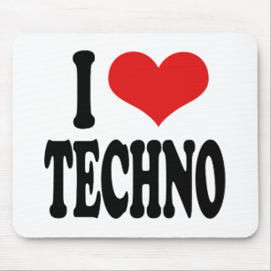 Ik houd van Techno Muismat