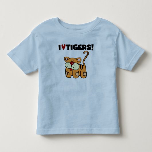 Ik houd van Tijgers Kinder Shirts (Voorkant)