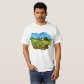 IK HOUD VAN TUSCANY EN SUNFLOWERS T-SHIRT (Voorkant volledig)