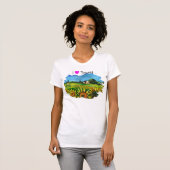 IK HOUD VAN TUSCANY EN SUNFLOWERS T-SHIRT (Voorkant volledig)