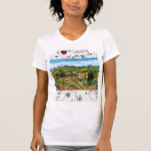 IK HOUD VAN TUSCANY, OUDE LANDBOUW IN CHIANTI LAND T-SHIRT (Voorkant)