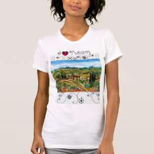 IK HOUD VAN TUSCANY, OUDE LANDBOUW IN CHIANTI LAND T-SHIRT