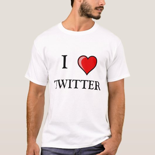 IK, HOUD VAN TWITTER T-SHIRT (Voorkant)