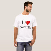 IK, HOUD VAN TWITTER T-SHIRT (Voorkant volledig)