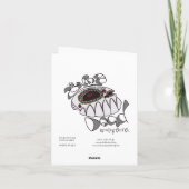 Ik houd van u aan de Kaart van de Nota van het (Achterkant)