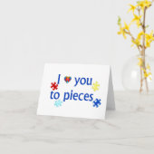 Ik houd van u aan de Kaart van de Nota van het (Gele Bloem)