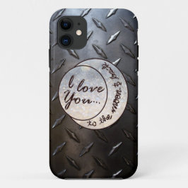 Ik houd van u aan de Maan & de Rug iPhone 11 Hoesje