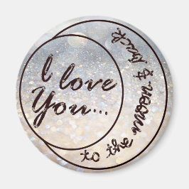 Ik houd van u aan de Maan & de Rug Magneet