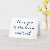 Ik houd van u aan de Maan en de Rug Kaart (Gele Bloem)