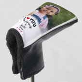 Ik houd van u aan de ruwe & achternaam van de doua golfheadcover (3/4 voorkant)