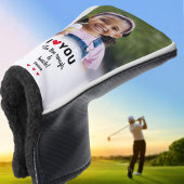 Ik houd van u aan de ruwe & achternaam van de doua golfheadcover