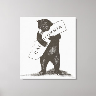 Ik houd van u Californië Canvas Afdruk