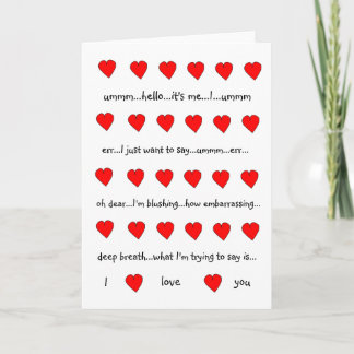 Ik houd van u de Kaart van Valentijn (de witte