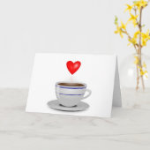 Ik houd van u een latte kaart (Gele Bloem)