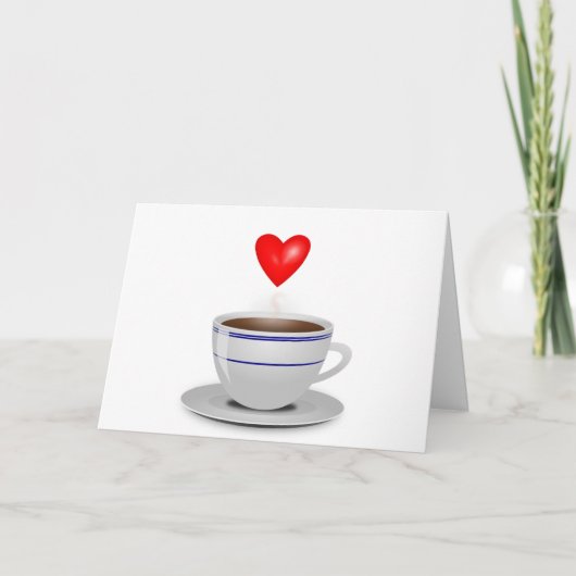 Ik houd van u een latte kaart (Voorkant)