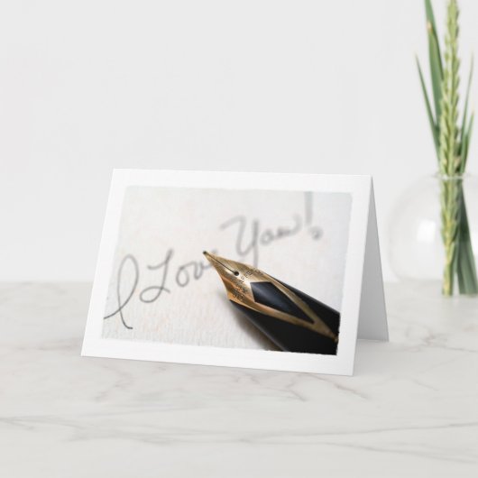 Ik houd van u! feestdagen kaart (Voorkant)