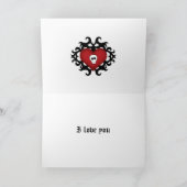 Ik houd van u hart kaart (Binnen)