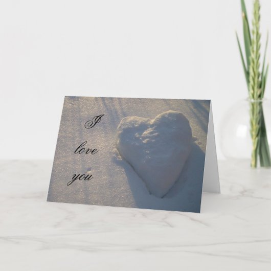 Ik houd van u hart kaart (Voorkant)