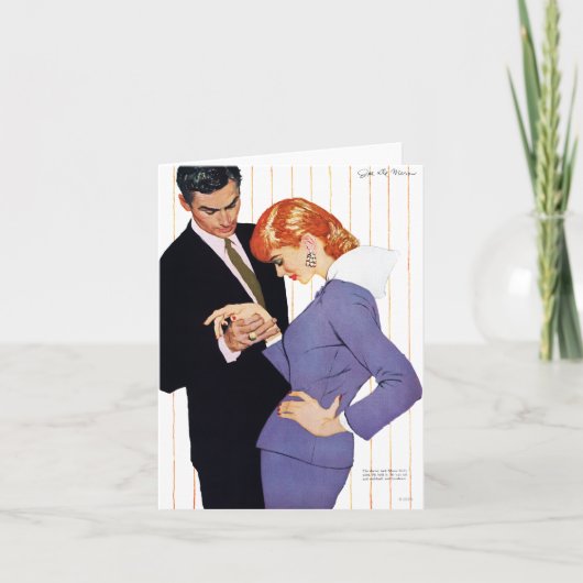 Ik houd van u, het Meisje van Mamma's Kaart (Voorkant)