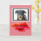 Ik houd van u, het Wenskaart van de Foto van de Kaart (Gele Bloem)