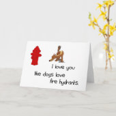 Ik houd van u houd van de Kaart van de Brandkranen (Gele Bloem)