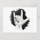 IK HOUD VAN U IN ASL #2 BRIEFKAART (Voorkant)