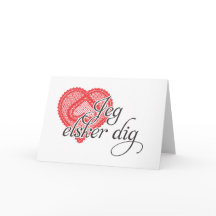 Ik houd van u in Deens - Jeg elsker graaft