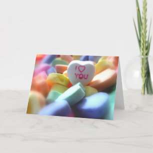 Ik houd van u, in het Snoep van het Hart Feestdagen Kaart