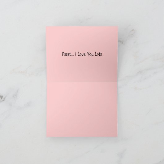 Ik houd van u kaard feestdagen kaart (Binnen)