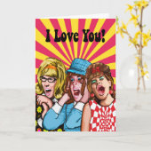 Ik houd van u kaart (Gele Bloem)