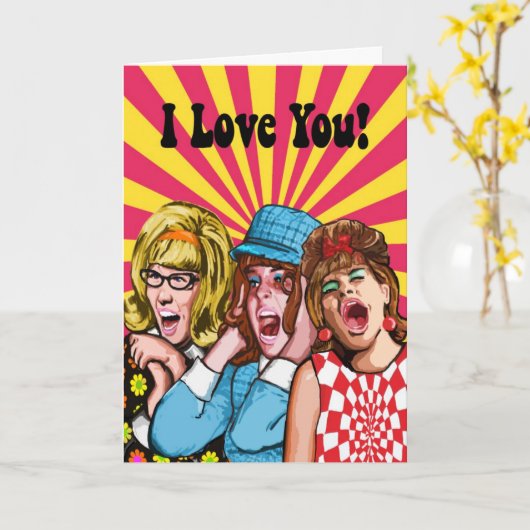 Ik houd van u kaart (Gele Bloem)