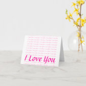 Ik houd van u kaart (Gele Bloem)