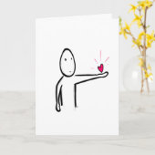 Ik houd van u kaart (Gele Bloem)