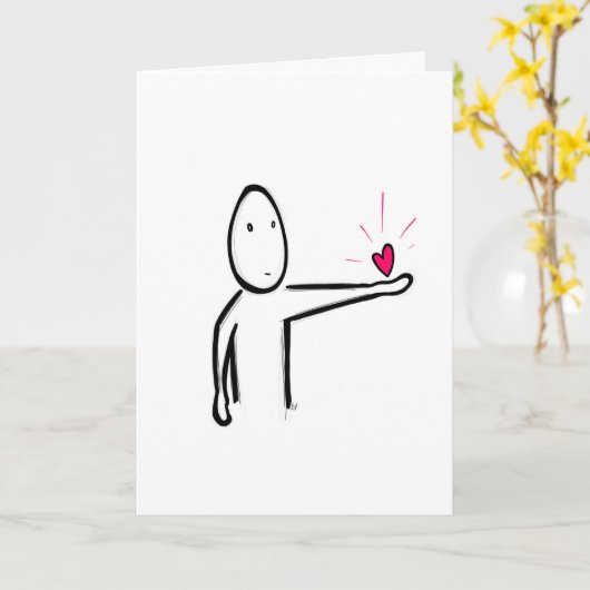 Ik houd van u kaart (Gele Bloem)