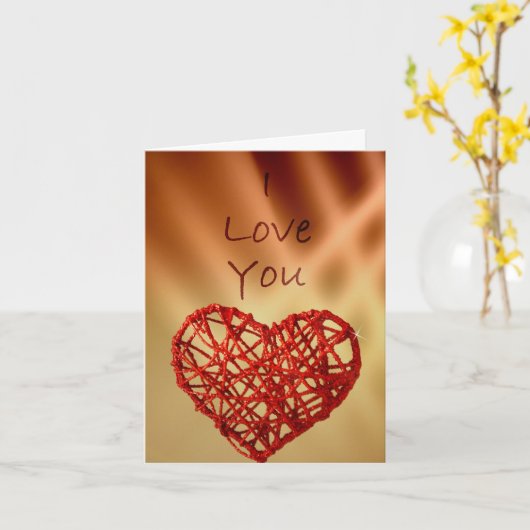 ik houd van u kaart (Gele Bloem)