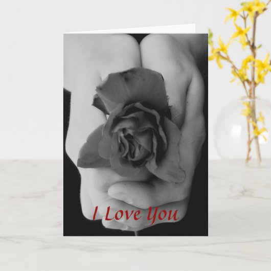 Ik houd van u kaart (Gele Bloem)