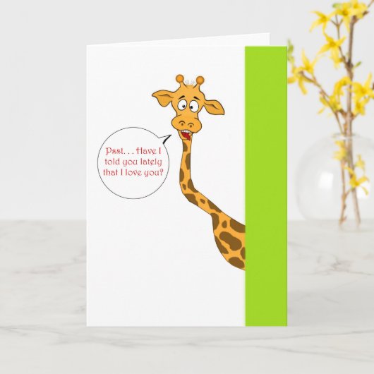 Ik houd van u! kaart (Gele Bloem)