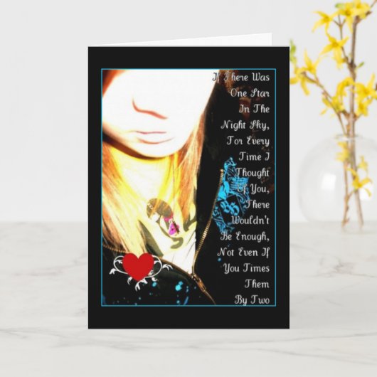 Ik houd van u kaart (Gele Bloem)