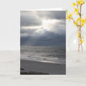 Ik HOUD van U kaart van het strand (Gele Bloem)