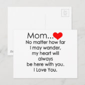 ik houd van u mamma briefkaart (Voorkant / Achterkant)